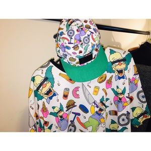 SOLD - Limited Edition Entree Krusty Clown Tee Hat